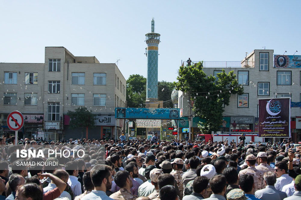تشییع پیکر شهید مدافع حرم مرتضی مسیب زاده - کرج