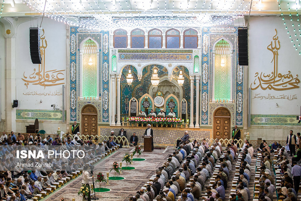 مراسم جزء خوانی قرآن کریم - حرم حضرت فاطمه معصومه(س)