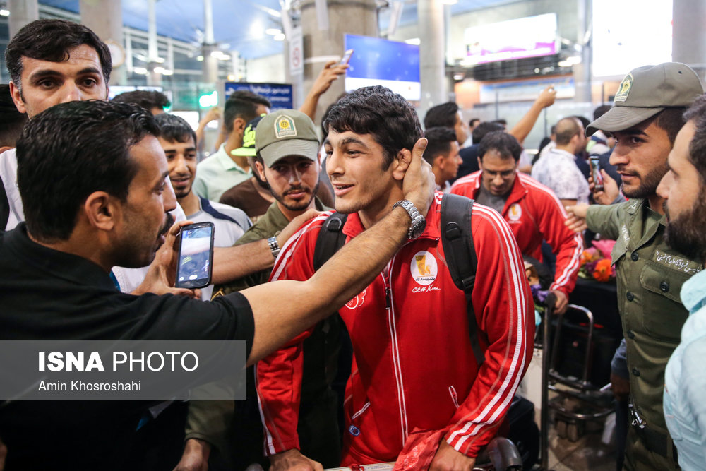 بازگشت تیم ملی کشتی آزاد از مسابقات جام جهانی آمریکا