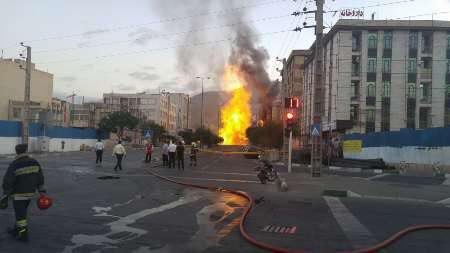 انفجار خطر لوله گاز در شهران