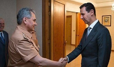 دیدار وزیر دفاع روسیه با اسد در دمشق دیدار وزیر دفاع روسیه با اسد در دمشق