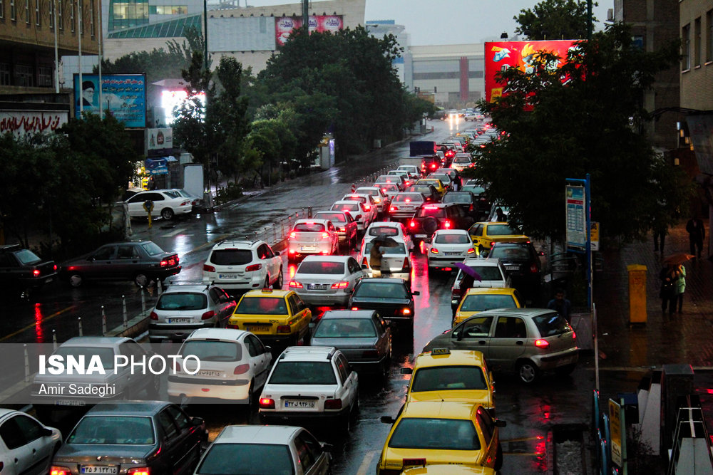 بارش باران شدید و آبگرفتگی معابر - تبریز