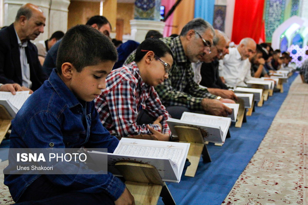 مراسم جزء خوانی قرآن کریم - حسینیه اعظم زنجان