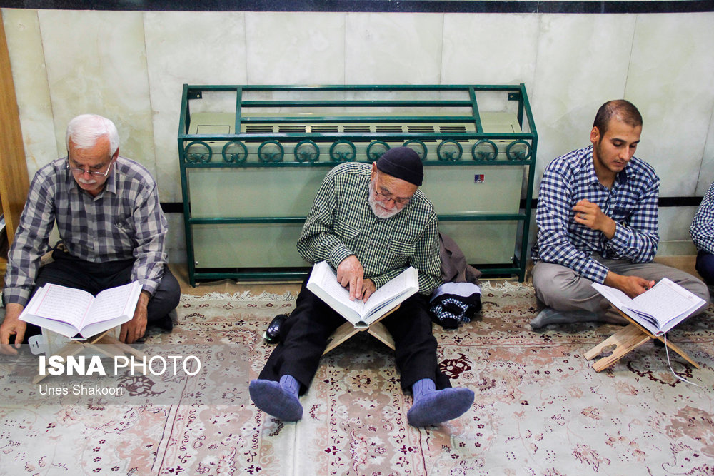 مراسم جزء خوانی قرآن کریم - حسینیه اعظم زنجان