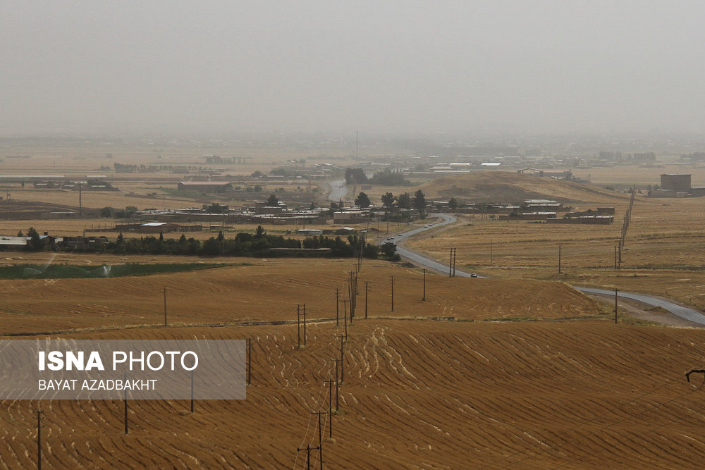 آسمان غبار آلود استان لرستان
