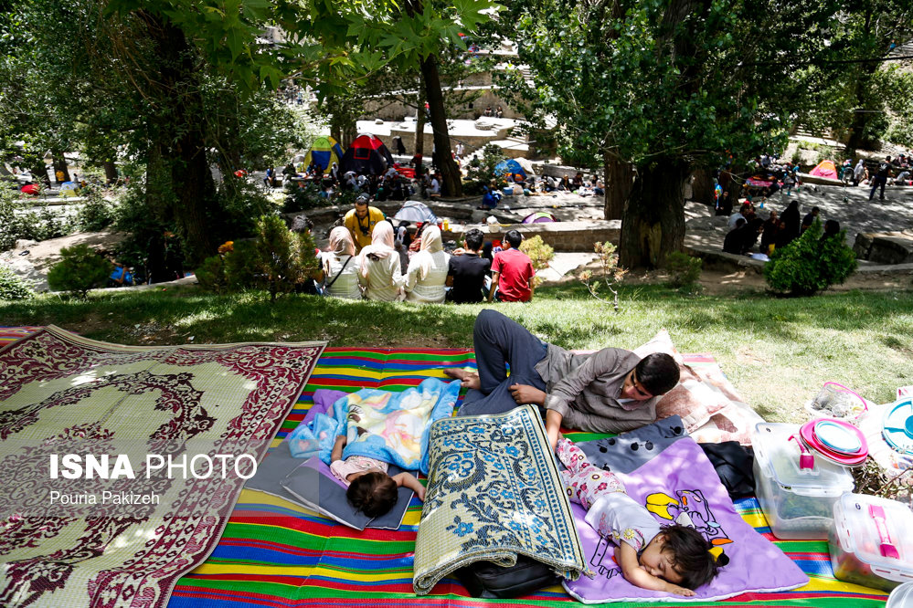 مسافران تابستانی در گنجنامه همدان