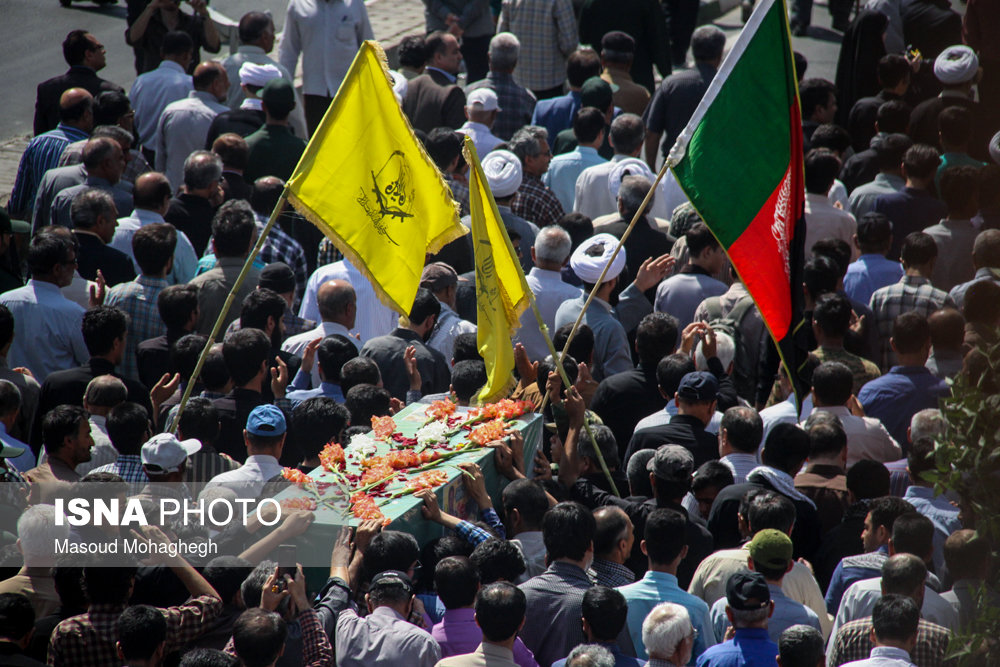 تشییع شهید مدافع حرم - سمنان