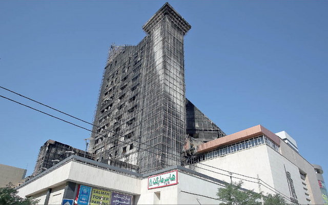 آتش‌سوزی در برج سلمان