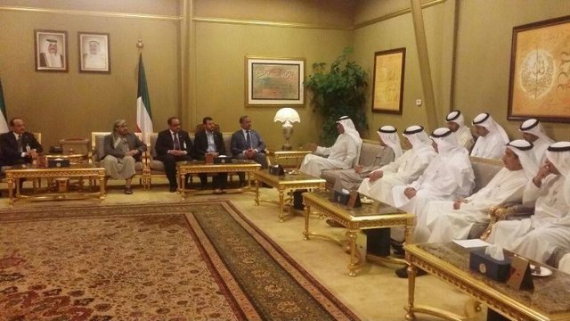 دیدار هیات صنعا با وزیر خارجه کویت