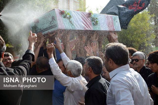 تشییع شهید در یزد