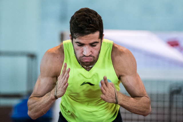 تمرینات حسن تفتیان دونده ۱۰۰ متر ایران در المپیک ریو