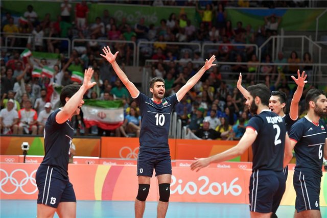 المپیک 2016 ریو- والیبال ایران و لهستان
