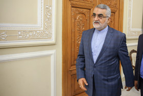 دیدار علی لاریجانی با سلیم الجبوری رئیس مجلس عراق