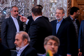 دیدار علی لاریجانی با سلیم الجبوری رئیس مجلس عراق