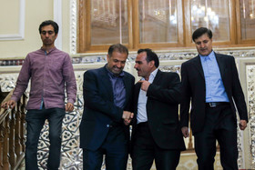 دیدار علی لاریجانی با سلیم الجبوری رئیس مجلس عراق