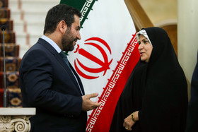 دیدار علی لاریجانی با سلیم الجبوری رئیس مجلس عراق
