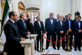 دیدار علی لاریجانی با سلیم الجبوری رئیس مجلس عراق