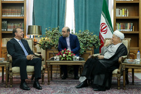 دیدار ﻫﺎﻧﺲ ﻫﻮرﺳﺖ ﮐﻨﮑﻠﻮﺳﮑﯽ، دبیر کل اتحادیه بین‌المللی تامین اجتماعی «ایسا»، با علی اکبر هاشمی رفسنجانی، رییس مجمع تشخیص مصلحت نظام