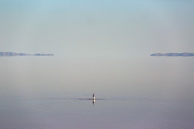 نمایی از دریاچه ارومیه 