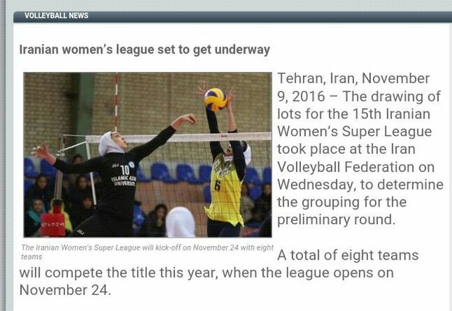گزارش فدراسیون جهانی والیبال از والیبال ایران