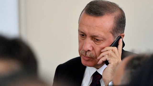اردوغان تلفنی
