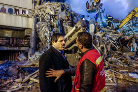 پلاسکو ۲۴ ساعت بعد آتش سوزی 