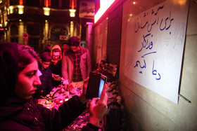 ادای احترام مردم تهران به شهدای آتش نشان ساختمان پلاسکو