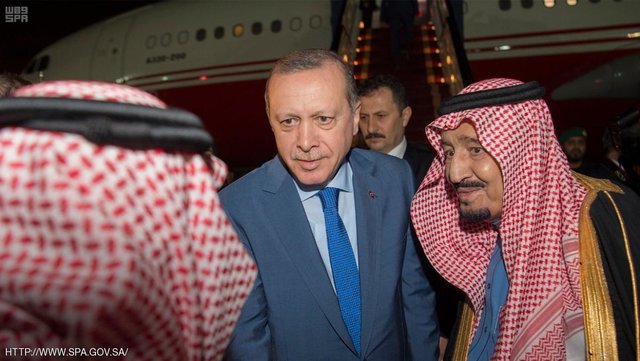 اردوغان و پادشاه عربستان