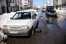 بازگشایی خیابان‌های اصلی رشت پس از بارش برف 