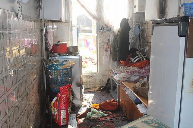 انفجار آشپزخانه یک خانه در شهرک ولیعصر