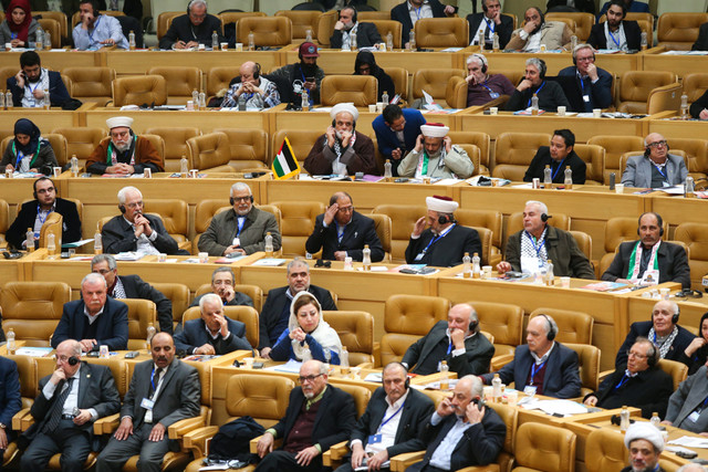آغاز مراسم اختتامیه ششمین کنفرانس حمایت از انتفاضه فلسطین