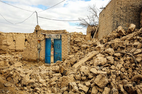 خسارات زلزله به روستاهای دوقلعه براشک و قلعه سرخ شهر سفید سنگ - خراسان رضوی