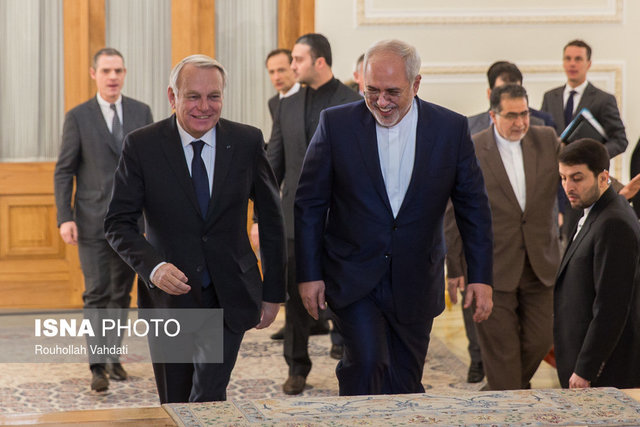دیدار وزیر امور خارجه فرانسه با ظریف 