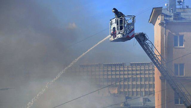 آتش‌سوزی در مسکو