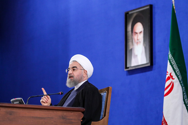 ویدئو / سخنان روحانی در  ابتدای نشست خبری با اصحاب رسانه