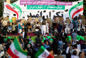 جشن پیروزی حسن روحانی در انتخابات ریاست جمهوری - مشهد