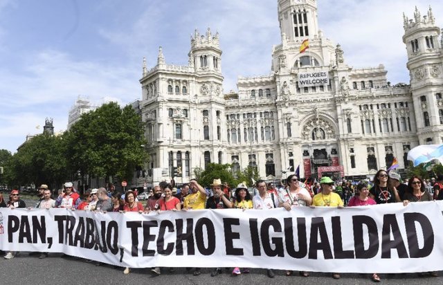تظاهرات ضد دولتی در مادرید