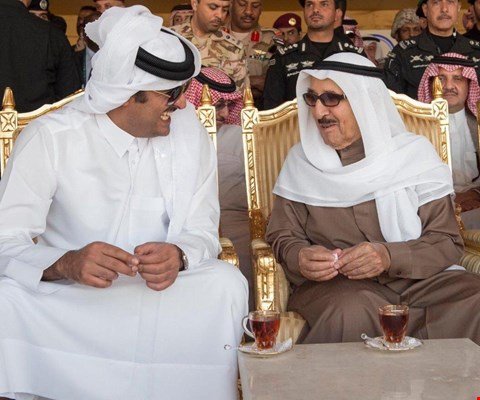 امیر کویت و امیر قطر