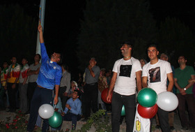 شادی مردم پس از صعود تیم ملی فوتبال به جام جهانی - کرمان