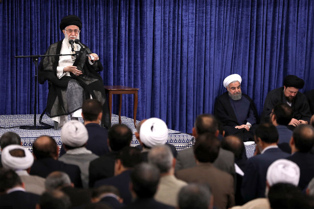 صوت / بیانات رهبر معظم انقلاب اسلامی در دیدار مسئولان و کارگزاران نظام دیدار مسئولان نظام با رهبر