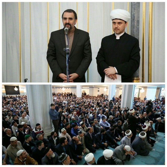 برگزاری مراسم روز جهانی قدس در مسجد جامع شهر مسکو
