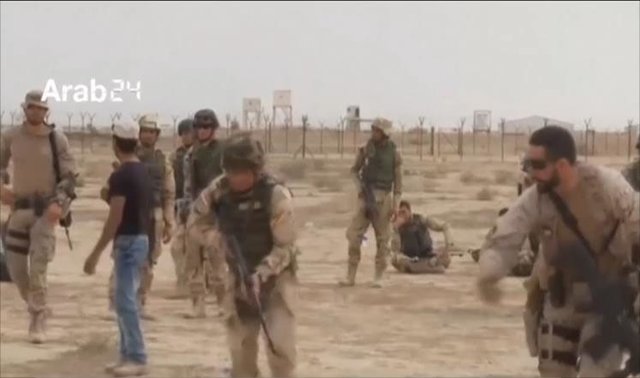 استقرار نیروهای آمریکایی در غرب الانبار عراق