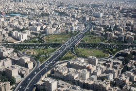 تصاویر هوایی از وضعیت ترافیکی جاده‌ها