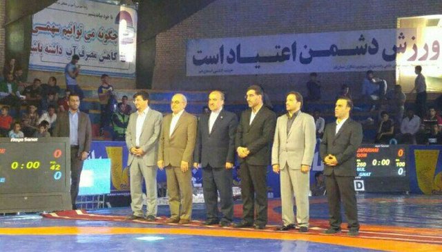 افتتاحیه مسابقات کشتی بین المللی یادگار امام