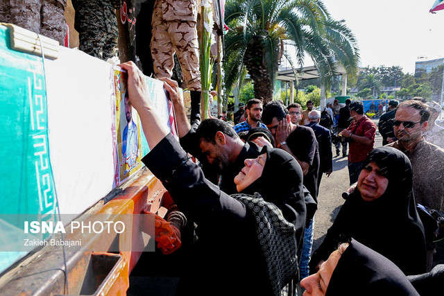 استقبال از پیکر شهدای دفاع مقدس در آمل تشییع پیکر شهدای تفحص شده - مازندران