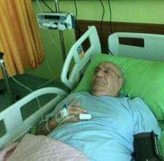 عکس/ سرمربی سابق تیم ملی روی تخت بیمارستان