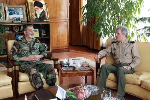 دیدارهای جداگانه وزیر دفاع و فرمانده هوافضای سپاه با فرمانده کل ارتش image.png
