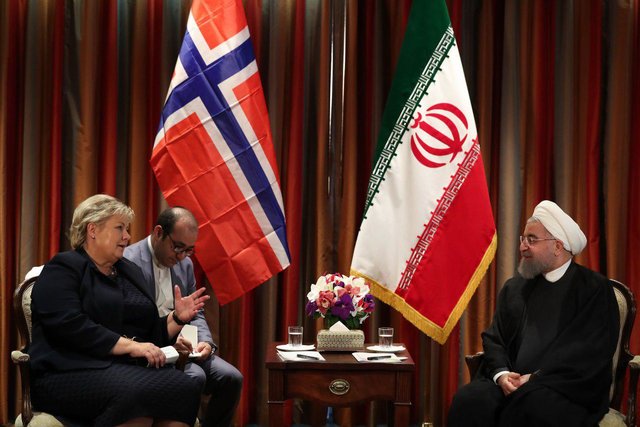 دیدار روحانی نخست وزیر نروژ