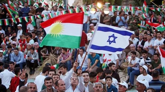 پرچم اسرائیل و کردستان عراق