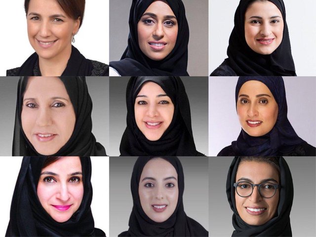 ۹ وزیر زن در دولت جدید امارات